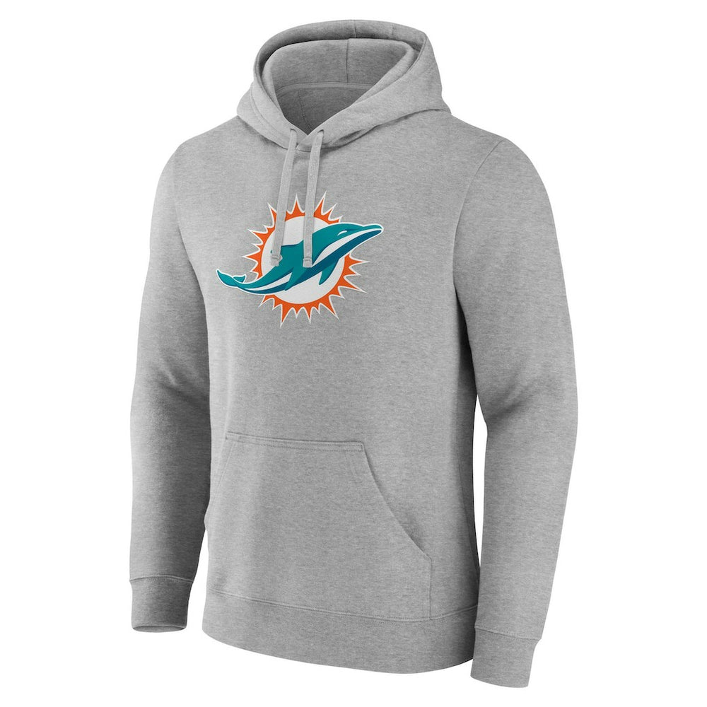 Miami Dolphins Deliver Fleece Pullover Hoodie Heather Gray | Fanatics