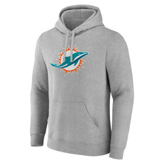 Miami Dolphins Deliver Fleece Pullover Hoodie Heather Gray | Fanatics