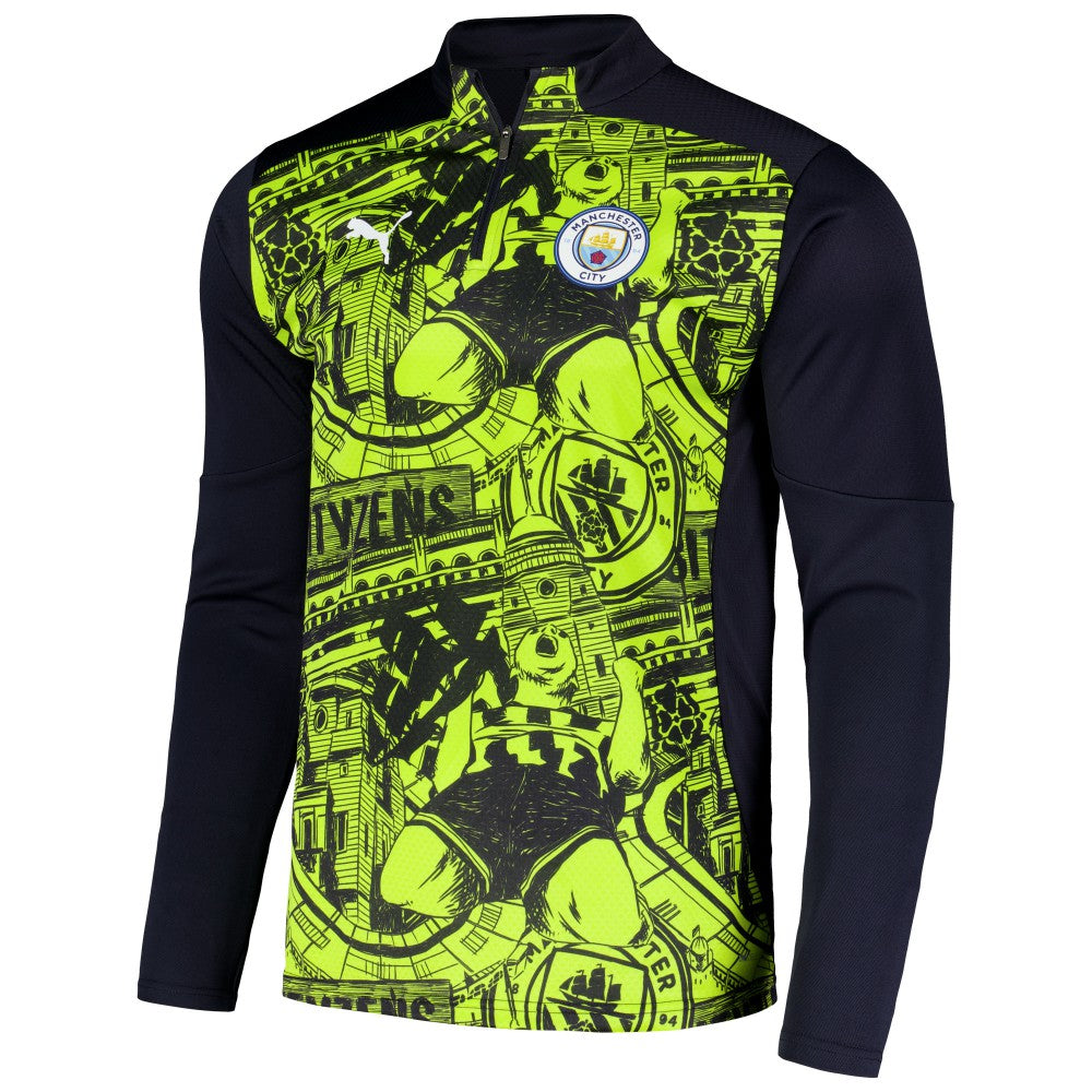 Manchester City 2024/25 Pre-Match dryCELL Quarter-Zip Top Black | Puma discount