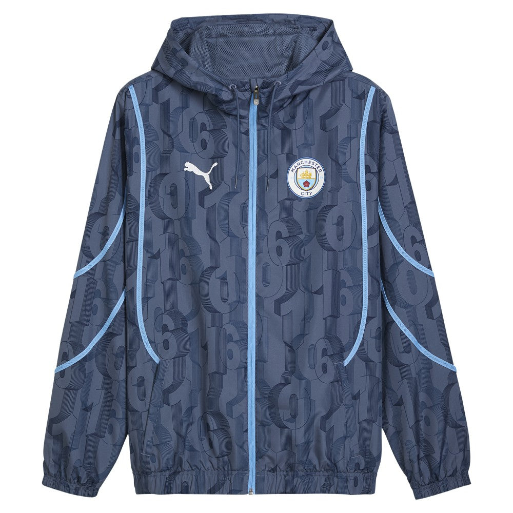 Manchester City 2024/25 Pre-Match Anthem dryCELL Full-Zip Hoodie Jacket Blue | Puma