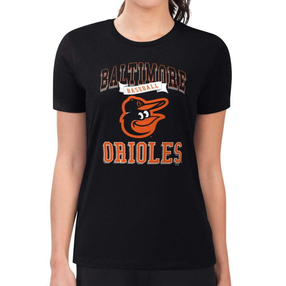 Baltimore Orioles G-III 4Her by Carl Banks Women's Super-Slim Fit Lightweight Team Logo Graphic T-Shirt - MLB