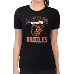 Baltimore Orioles G-III 4Her by Carl Banks Women's Super-Slim Fit Lightweight Team Logo Graphic T-Shirt - MLB