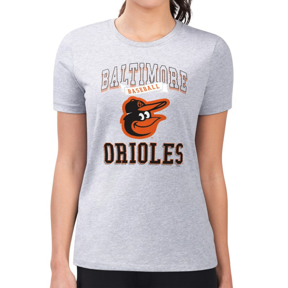 Baltimore Orioles G-III 4Her by Carl Banks Women's Super-Slim Fit Lightweight Team Logo Graphic T-Shirt - MLB