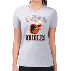 Baltimore Orioles G-III 4Her by Carl Banks Women's Super-Slim Fit Lightweight Team Logo Graphic T-Shirt - MLB