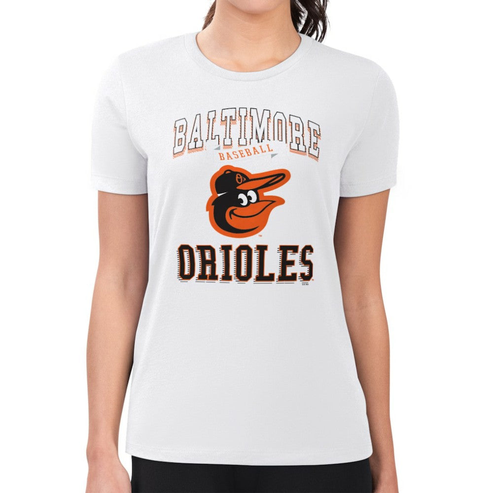 Baltimore Orioles G-III 4Her by Carl Banks Women's Super-Slim Fit Lightweight Team Logo Graphic T-Shirt - MLB