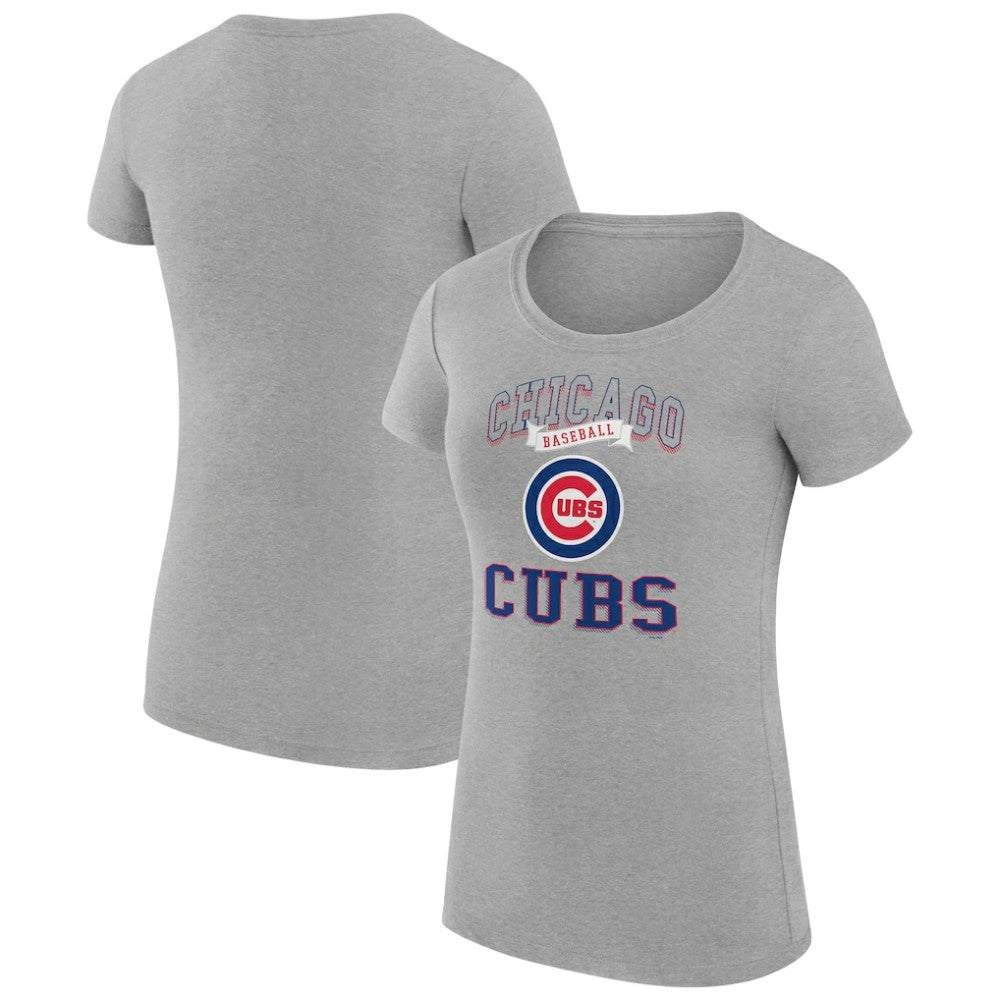 Chicago Cubs G-III 4Her by Carl Banks Women's Super-Slim Fit Lightweight Team Logo Graphic T-Shirt - MLB