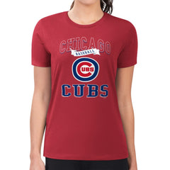 Chicago Cubs G-III 4Her by Carl Banks Women's Super-Slim Fit Lightweight Team Logo Graphic T-Shirt - MLB