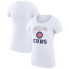 Chicago Cubs G-III 4Her by Carl Banks Women's Super-Slim Fit Lightweight Team Logo Graphic T-Shirt - MLB
