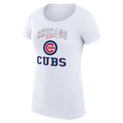 Chicago Cubs G-III 4Her by Carl Banks Women's Super-Slim Fit Lightweight Team Logo Graphic T-Shirt - MLB
