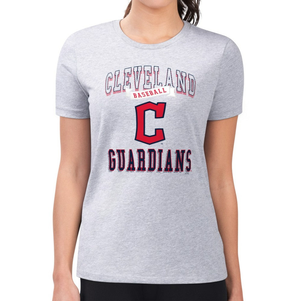 Cleveland Guardians G-III 4Her by Carl Banks Women's Super-Slim Fit Lightweight Team Logo Graphic T-Shirt - MLB
