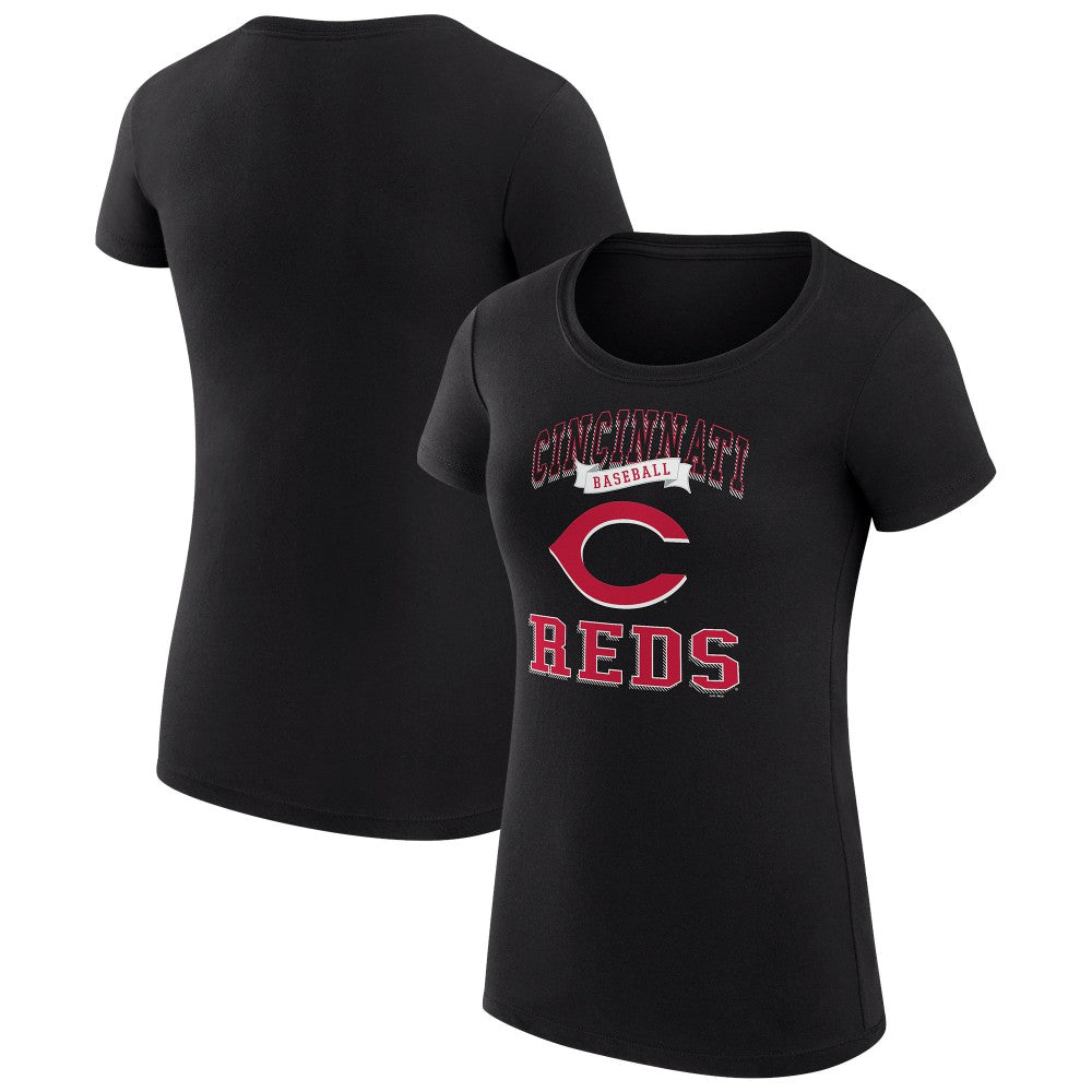 Cincinnati Reds G-III 4Her by Carl Banks Women's Super-Slim Fit Lightweight Team Logo Graphic T-Shirt - MLB