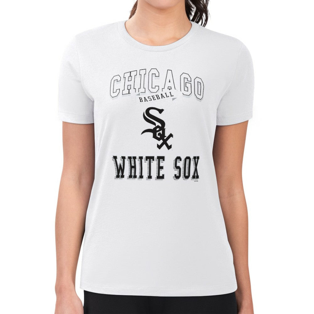 Chicago White Sox G-III 4Her by Carl Banks Women's Super-Slim Fit Lightweight Team Logo Graphic T-Shirt - MLB