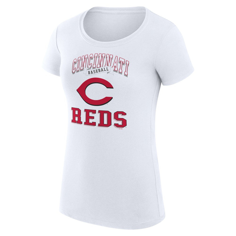 Cincinnati Reds G-III 4Her by Carl Banks Women's Super-Slim Fit Lightweight Team Logo Graphic T-Shirt - MLB