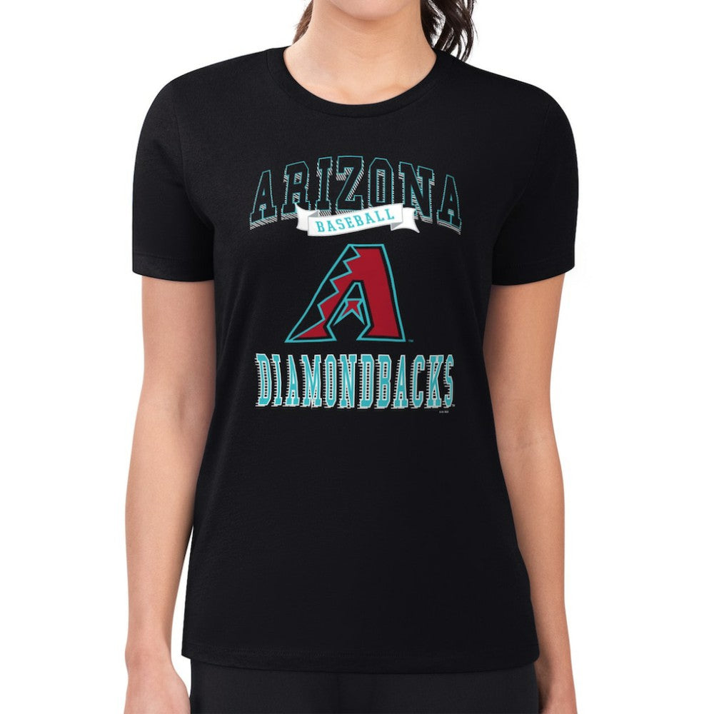 Arizona Diamondbacks G-III 4Her by Carl Banks Women's Super-Slim Fit Lightweight Team Logo Graphic T-Shirt - MLB