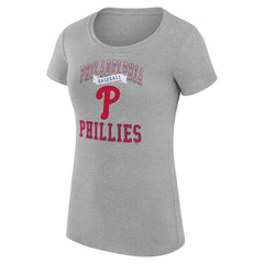 Philadelphia Phillies G-III 4Her by Carl Banks Women's Super-Slim Fit Lightweight Team Logo Graphic T-Shirt - MLB
