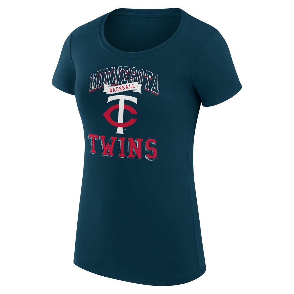 Minnesota Twins G-III 4Her by Carl Banks Women's Super-Slim Fit Lightweight Team Logo Graphic T-Shirt - MLB