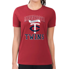 Minnesota Twins G-III 4Her by Carl Banks Women's Super-Slim Fit Lightweight Team Logo Graphic T-Shirt - MLB