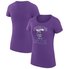 Colorado Rockies G-III 4Her by Carl Banks Women's Super-Slim Fit Lightweight Team Logo Graphic T-Shirt - MLB