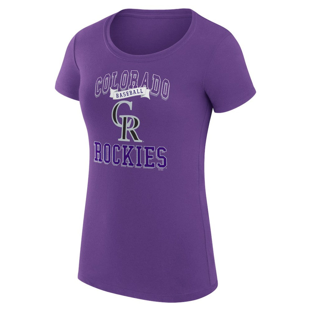 Colorado Rockies G-III 4Her by Carl Banks Women's Super-Slim Fit Lightweight Team Logo Graphic T-Shirt - MLB