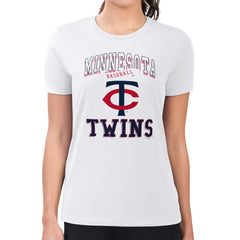 Minnesota Twins G-III 4Her by Carl Banks Women's Super-Slim Fit Lightweight Team Logo Graphic T-Shirt - MLB