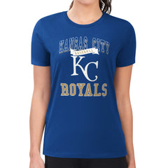Kansas City Royals G-III 4Her by Carl Banks Women's Super-Slim Fit Lightweight Team Logo Graphic T-Shirt - MLB