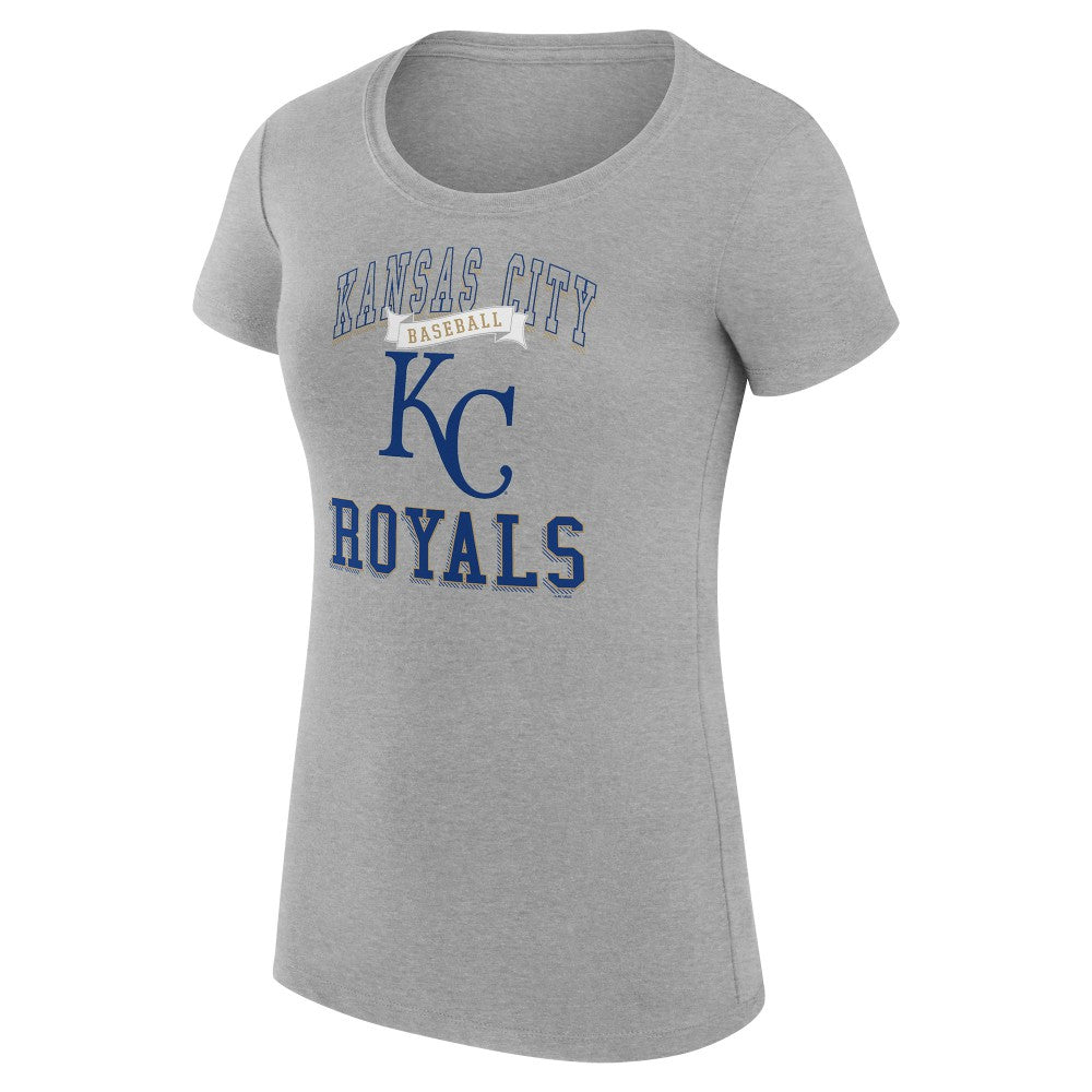 Kansas City Royals G-III 4Her by Carl Banks Women's Super-Slim Fit Lightweight Team Logo Graphic T-Shirt - MLB