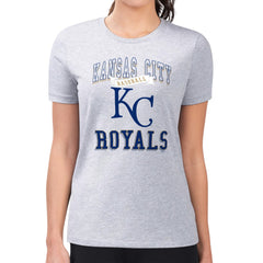 Kansas City Royals G-III 4Her by Carl Banks Women's Super-Slim Fit Lightweight Team Logo Graphic T-Shirt - MLB