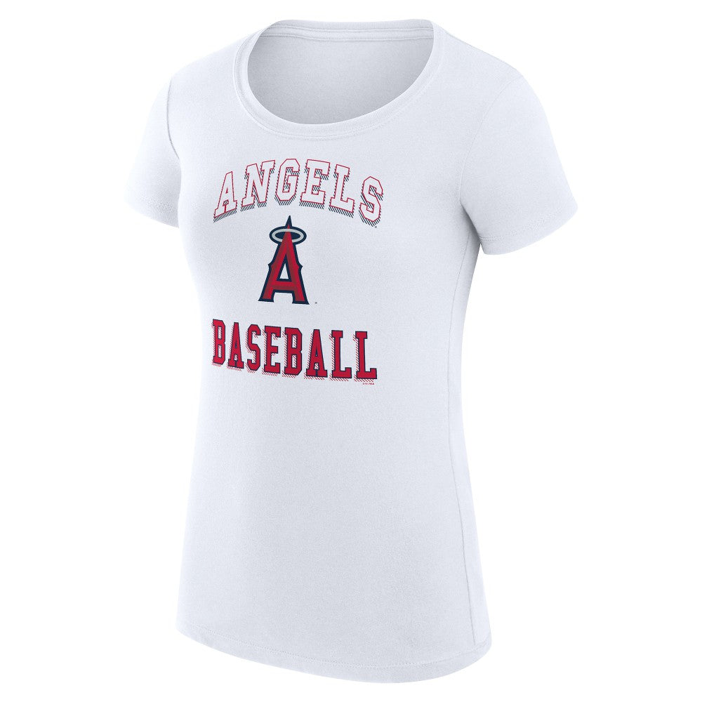 Los Angeles Angels G-III 4Her by Carl Banks Women's Super-Slim Fit Lightweight Team Logo Graphic T-Shirt - MLB