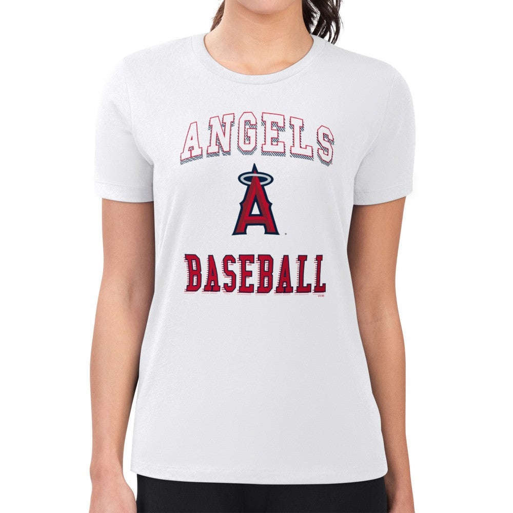 Los Angeles Angels G-III 4Her by Carl Banks Women's Super-Slim Fit Lightweight Team Logo Graphic T-Shirt - MLB