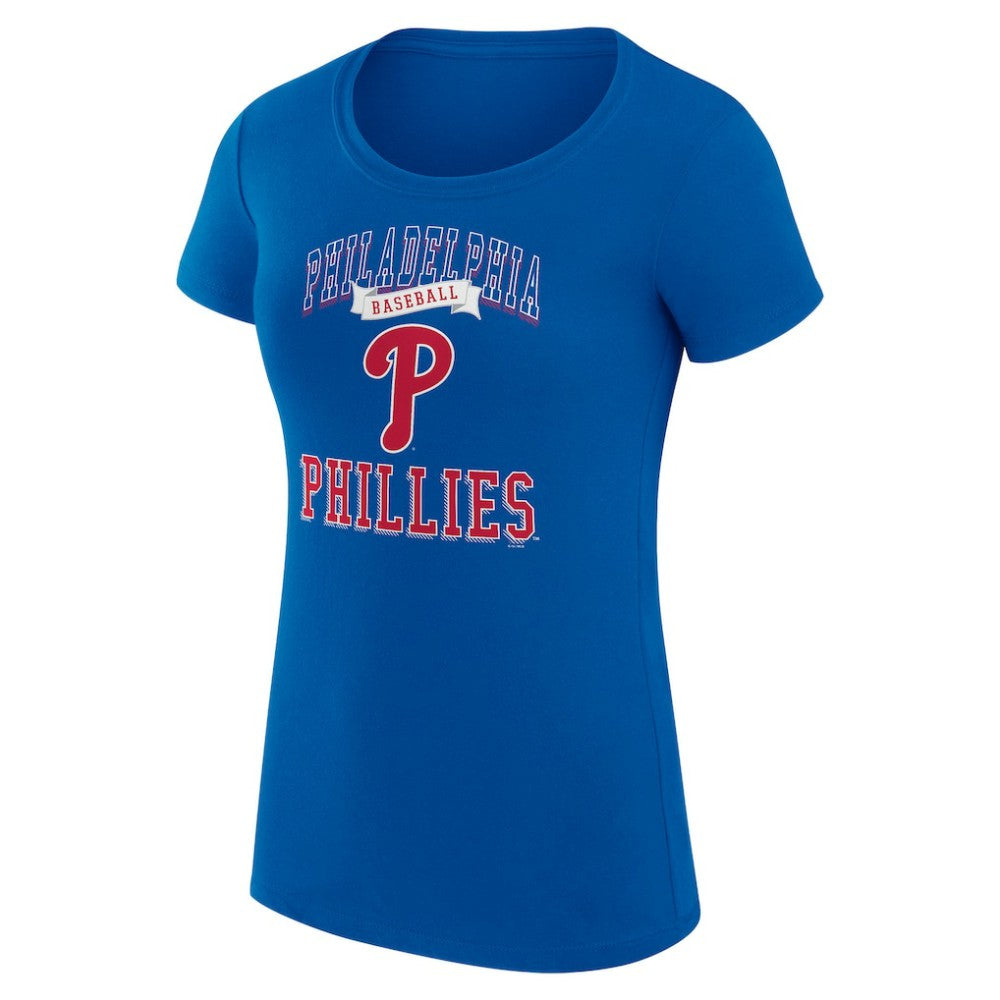 Philadelphia Phillies G-III 4Her by Carl Banks Women's Super-Slim Fit Lightweight Team Logo Graphic T-Shirt - MLB