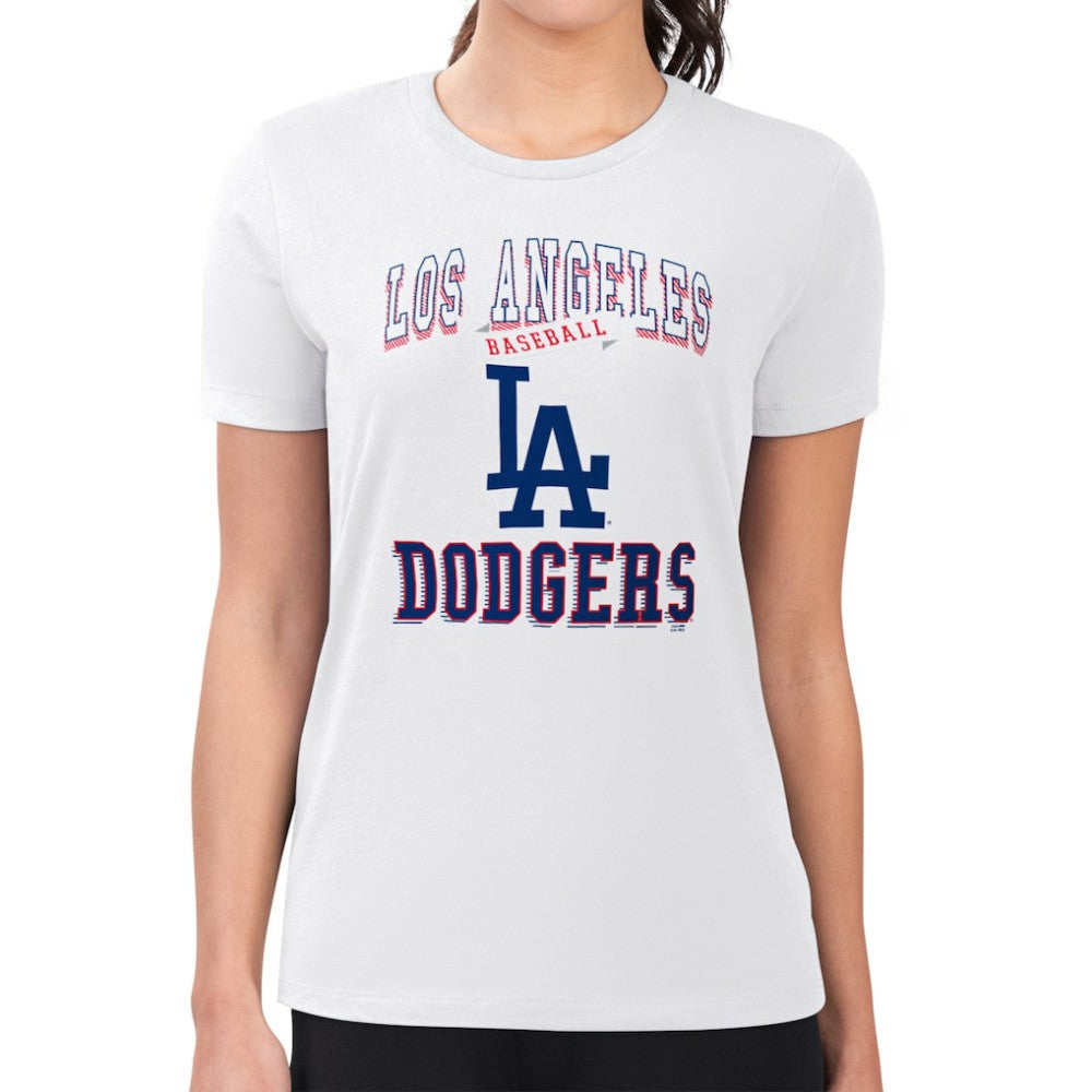 Los Angeles Dodgers G-III 4Her by Carl Banks Women's Super-Slim Fit Lightweight Team Logo Graphic T-Shirt - MLB