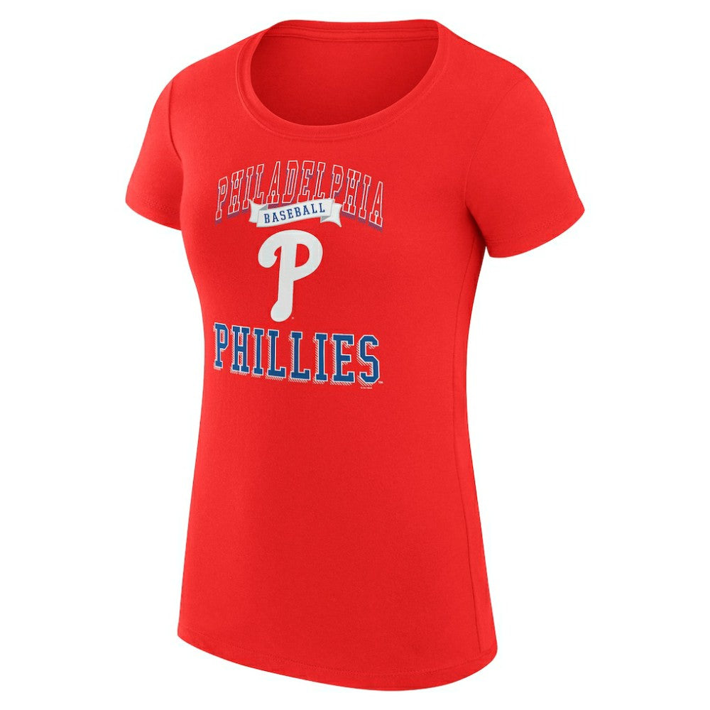 Philadelphia Phillies G-III 4Her by Carl Banks Women's Super-Slim Fit Lightweight Team Logo Graphic T-Shirt - MLB