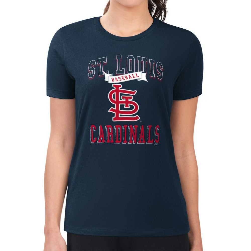 St. Louis Cardinals G-III 4Her by Carl Banks Women's Super-Slim Fit Lightweight Team Logo Graphic T-Shirt - MLB