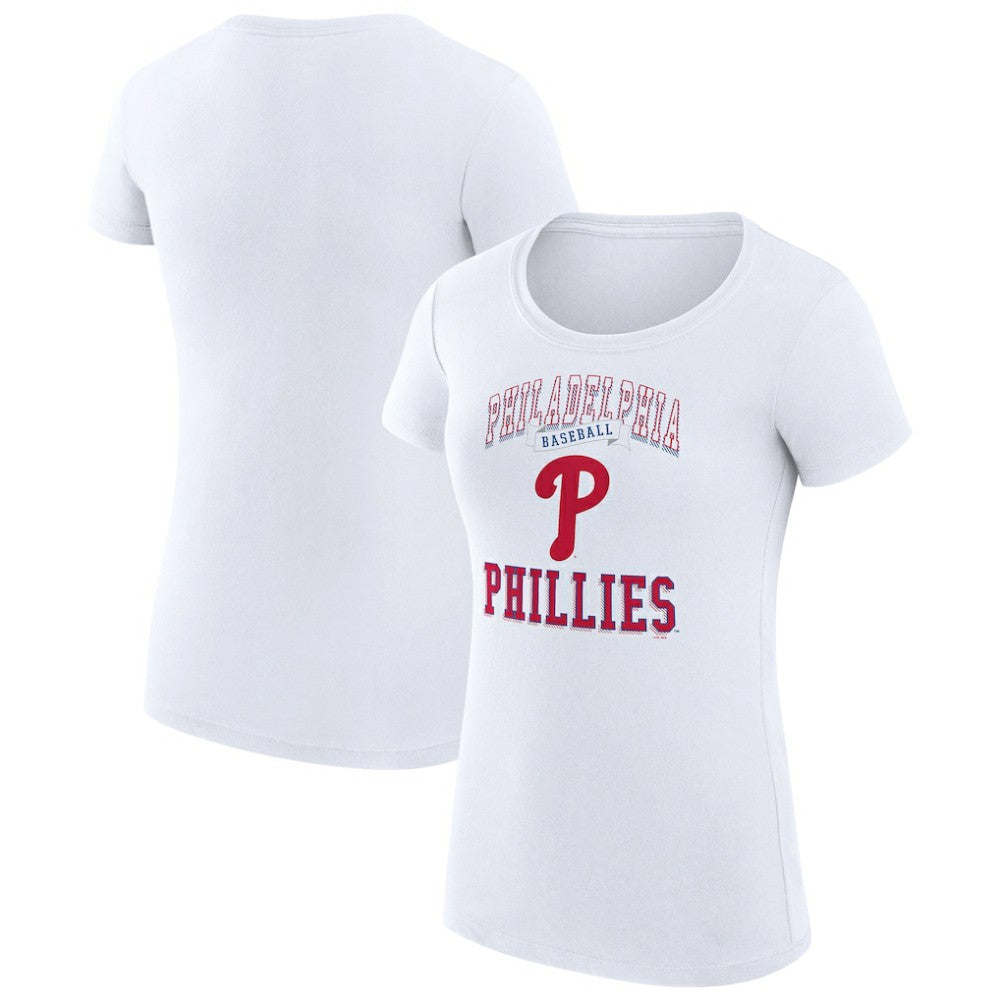 Philadelphia Phillies G-III 4Her by Carl Banks Women's Super-Slim Fit Lightweight Team Logo Graphic T-Shirt - MLB