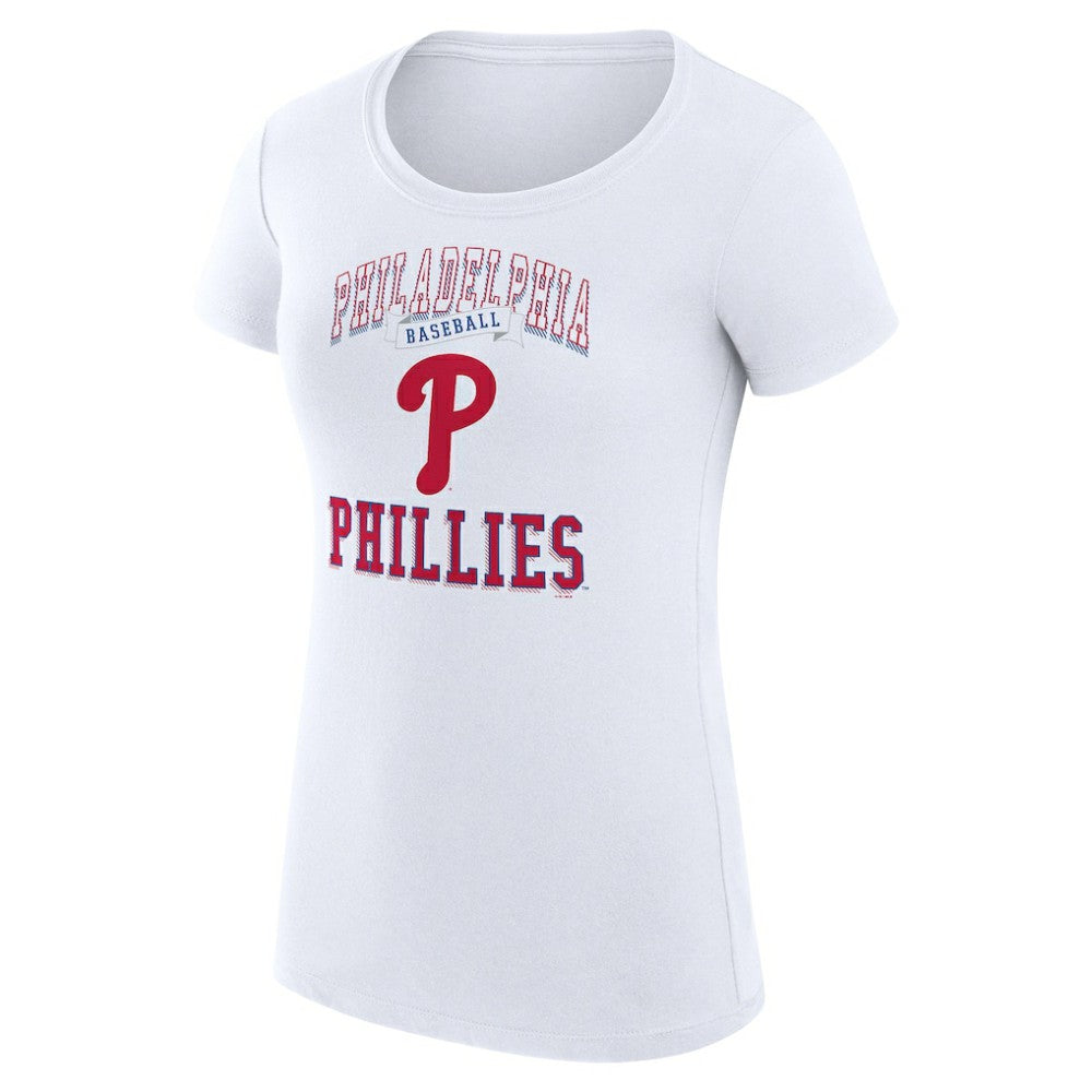 Philadelphia Phillies G-III 4Her by Carl Banks Women's Super-Slim Fit Lightweight Team Logo Graphic T-Shirt - MLB