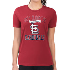 St. Louis Cardinals G-III 4Her by Carl Banks Women's Super-Slim Fit Lightweight Team Logo Graphic T-Shirt - MLB
