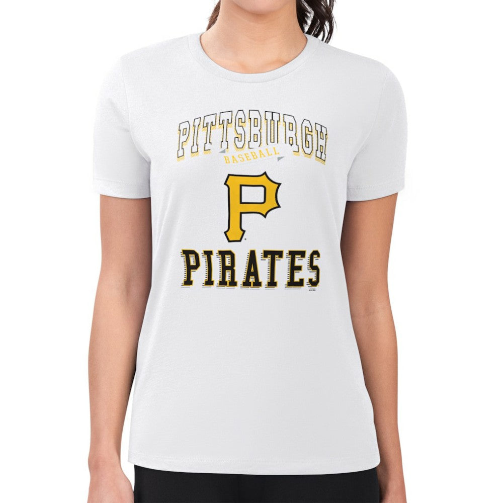Pittsburgh Pirates G-III 4Her by Carl Banks Women's Super-Slim Fit Lightweight Team Logo Graphic T-Shirt - MLB