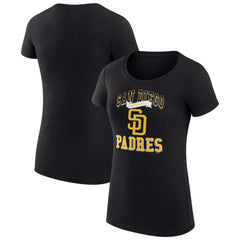 San Diego Padres G-III 4Her by Carl Banks Women's Super-Slim Fit Lightweight Team Logo Graphic T-Shirt - MLB
