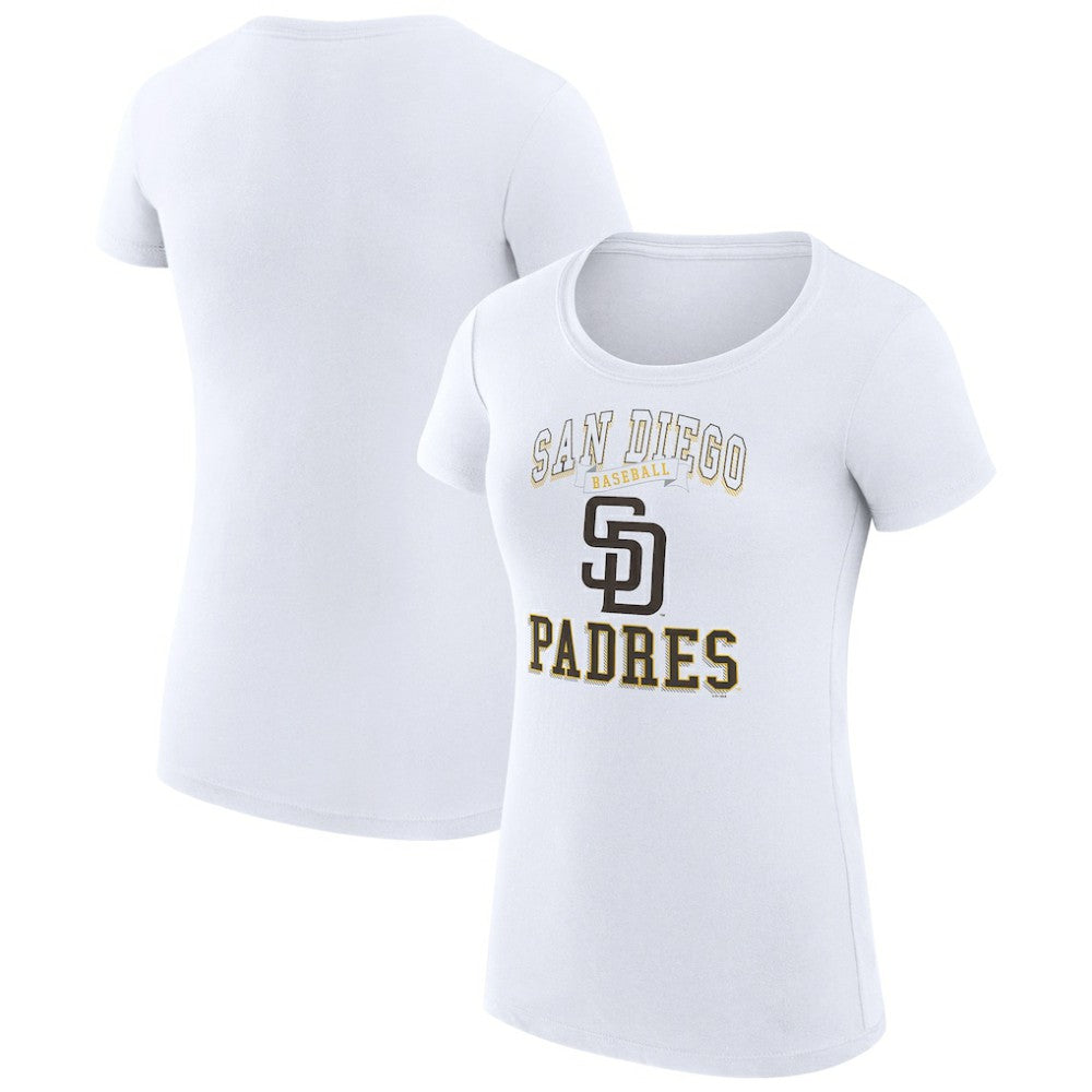 San Diego Padres G-III 4Her by Carl Banks Women's Super-Slim Fit Lightweight Team Logo Graphic T-Shirt - MLB