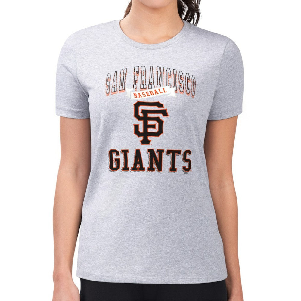 San Francisco Giants G-III 4Her by Carl Banks Women's Super-Slim Fit Lightweight Team Logo Graphic T-Shirt - MLB