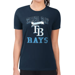 Tampa Bay Rays G-III 4Her by Carl Banks Women's Super-Slim Fit Lightweight Team Logo Graphic T-Shirt - MLB