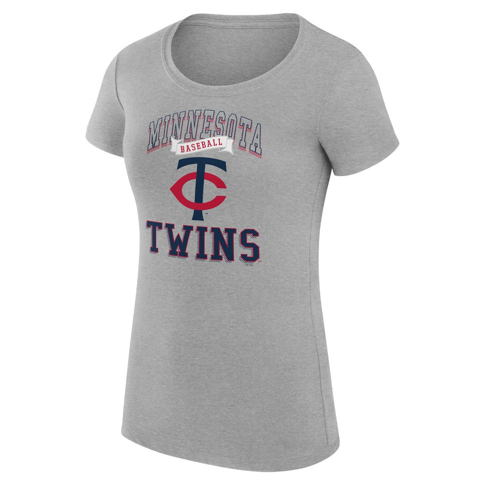 Minnesota Twins G-III 4Her by Carl Banks Women's Super-Slim Fit Lightweight Team Logo Graphic T-Shirt - MLB