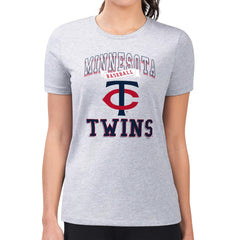 Minnesota Twins G-III 4Her by Carl Banks Women's Super-Slim Fit Lightweight Team Logo Graphic T-Shirt - MLB