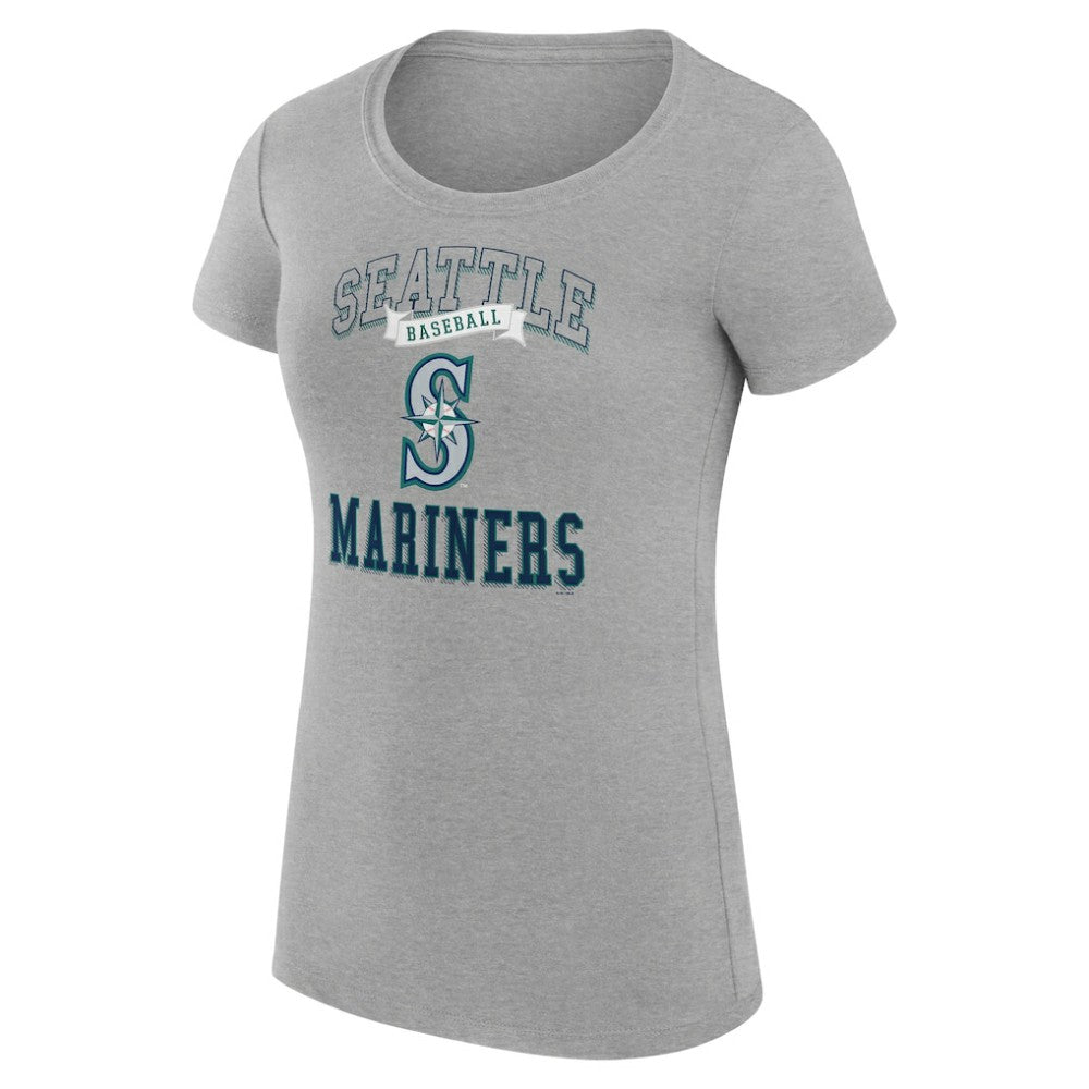 Seattle Mariners G-III 4Her by Carl Banks Women's Super-Slim Fit Lightweight Team Logo Graphic T-Shirt - MLB