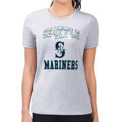 Seattle Mariners G-III 4Her by Carl Banks Women's Super-Slim Fit Lightweight Team Logo Graphic T-Shirt - MLB
