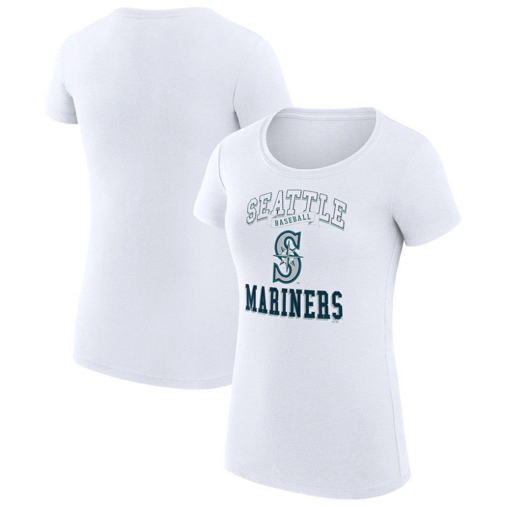 Seattle Mariners G-III 4Her by Carl Banks Women's Super-Slim Fit Lightweight Team Logo Graphic T-Shirt - MLB