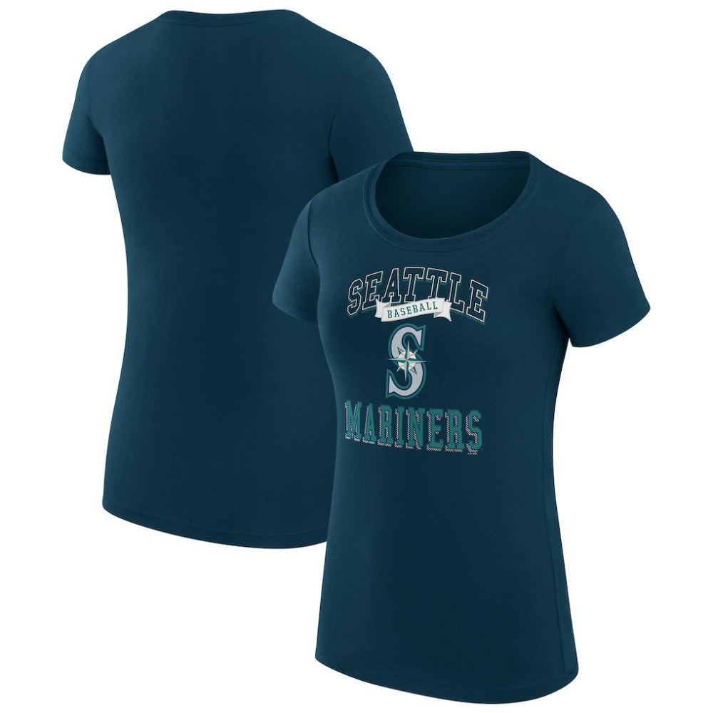 Seattle Mariners G-III 4Her by Carl Banks Women's Super-Slim Fit Lightweight Team Logo Graphic T-Shirt - MLB