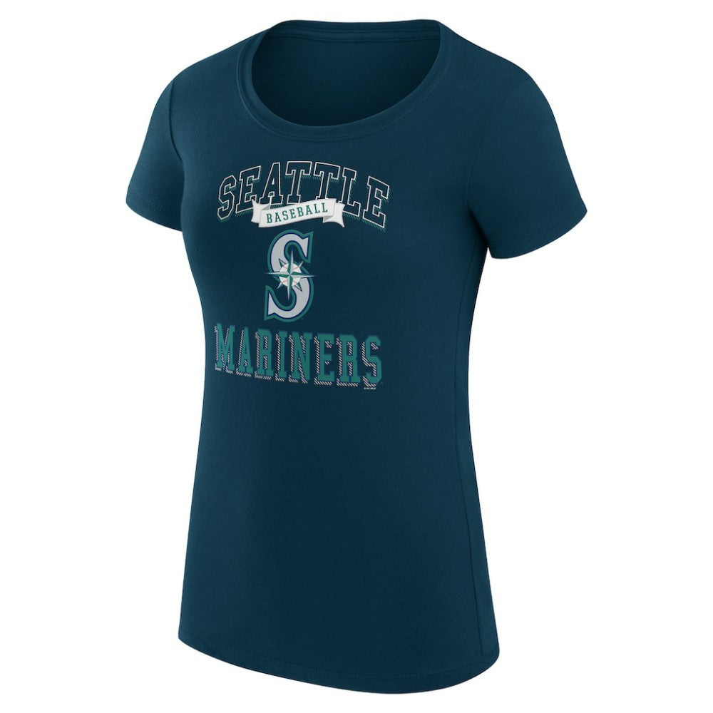 Seattle Mariners G-III 4Her by Carl Banks Women's Super-Slim Fit Lightweight Team Logo Graphic T-Shirt - MLB