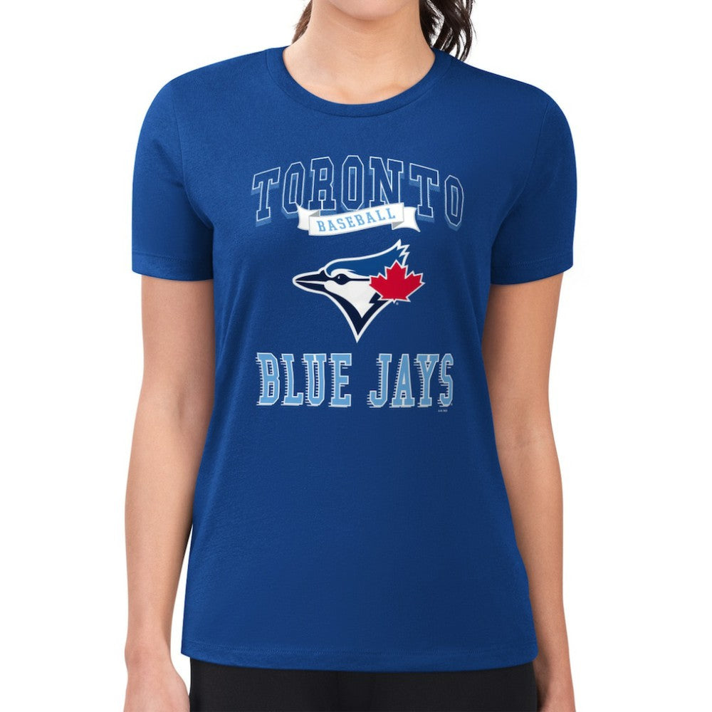Toronto Blue Jays G-III 4Her by Carl Banks Women's Super-Slim Fit Lightweight Team Logo Graphic T-Shirt - MLB