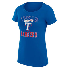Texas Rangers G-III 4Her by Carl Banks Women's Super-Slim Fit Lightweight Team Logo Graphic T-Shirt - MLB